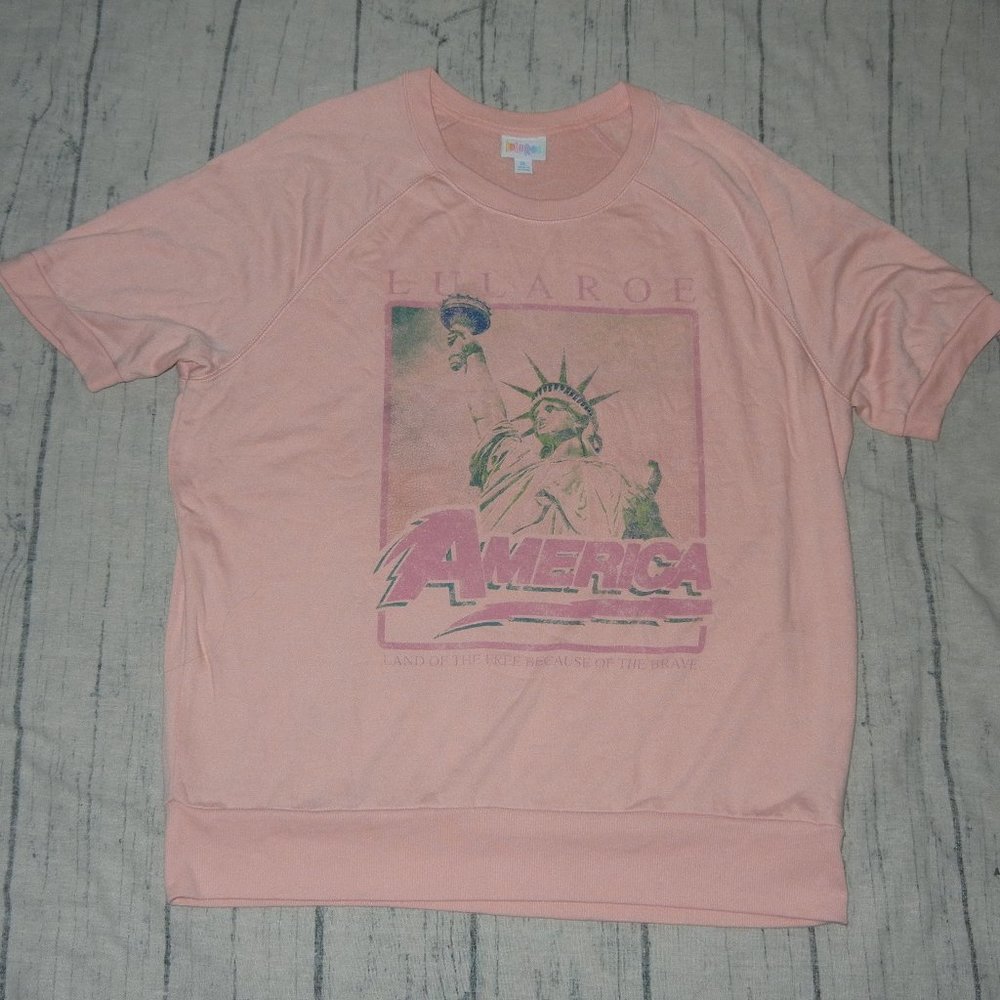 Lularoe Jane America Statue Of Liberty Sz Xl Rare